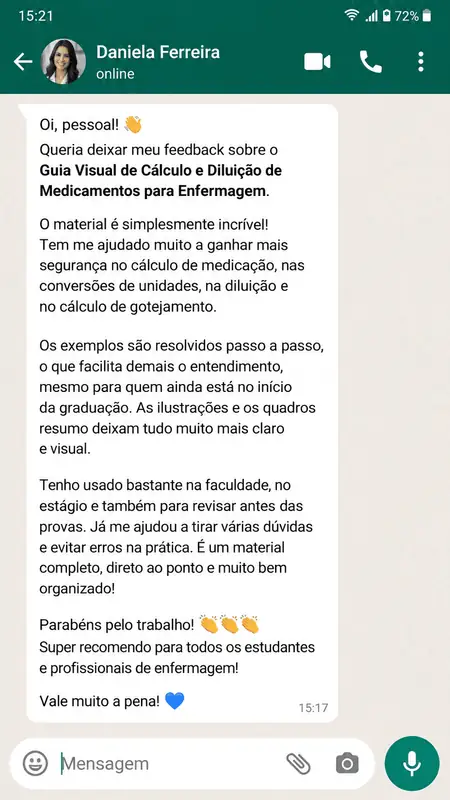 Depoimento de estudante 8