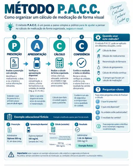 Página do Guia Visual 1 - Cálculo e Diluição